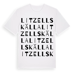 Litzells källa ordlek t-shirt – ekologisk bomull t-shirt från Pinshirt