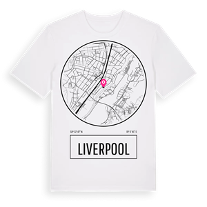 Liverpool t-shirt – ekologisk bomull t-shirt från Pinshirt