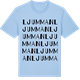 Blue Soul t-shirt med Ljumman ordlek t-shirt