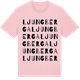 Pink Cotton t-shirt med Ljungberga ordlek t-shirt