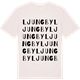 Vintage White t-shirt med Ljungby ordlek t-shirt
