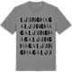 Mid Heather Gray t-shirt med Ljunghaga ordlek t-shirt
