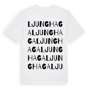 Ljunghaga ordlek t-shirt – ekologisk bomull t-shirt från Pinshirt