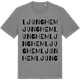 Mid Heather Gray t-shirt med Ljunghem ordlek t-shirt