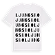 White t-shirt med Ljungsbo ordlek t-shirt