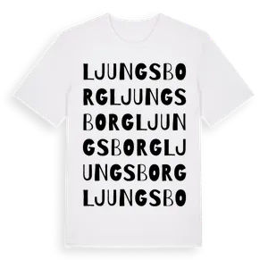 Ljungsborg ordlek t-shirt – ekologisk bomull t-shirt från Pinshirt