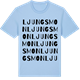 Blue Soul t-shirt med Ljungsmon ordlek t-shirt