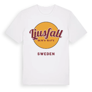 Ljusfall cirkel t-shirt – ekologisk bomull t-shirt från Pinshirt