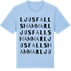 Blue Soul t-shirt med Ljusfallshammar ordlek t-shirt
