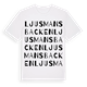 Ljusmansbacken ordlek t-shirt