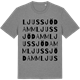 Mid Heather Gray t-shirt med Ljussjödamm ordlek t-shirt