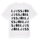 White t-shirt med Ljussjön ordlek t-shirt