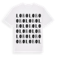 White t-shirt med Lobo ordlek t-shirt