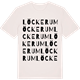 Vintage White t-shirt med Löckerum ordlek t-shirt