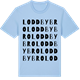 Blue Soul t-shirt med Loddby bro ordlek t-shirt