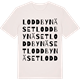 Vintage White t-shirt med Loddbynäset ordlek t-shirt