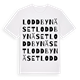 Loddbynäset ordlek t-shirt