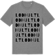 Mid Heather Gray t-shirt med Lodhult ordlek t-shirt