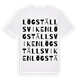 Lögställsviken ordlek t-shirt