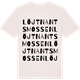 Vintage White t-shirt med Löjtnantsmossen ordlek t-shirt