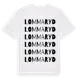 White t-shirt med Lommaryd ordlek t-shirt