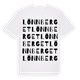 White t-shirt med Lönnberget ordlek t-shirt