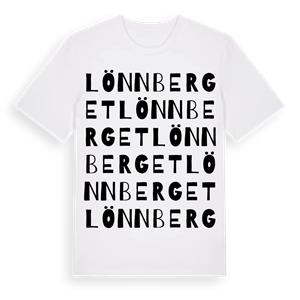 Lönnberget ordlek t-shirt – ekologisk bomull t-shirt från Pinshirt