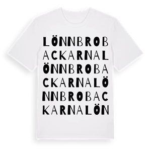 Lönnbrobackarna ordlek t-shirt – ekologisk bomull t-shirt från Pinshirt
