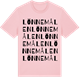 Pink Cotton t-shirt med Lönnemålen ordlek t-shirt