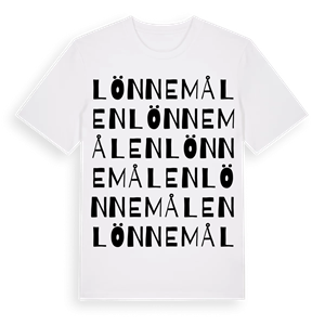 Lönnemålen ordlek t-shirt – ekologisk bomull t-shirt från Pinshirt