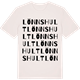 Vintage White t-shirt med Lönnshult ordlek t-shirt