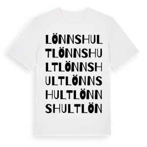 Lönnshult ordlek t-shirt – ekologisk bomull t-shirt från Pinshirt