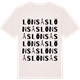 Vintage White t-shirt med Lönsås ordlek t-shirt
