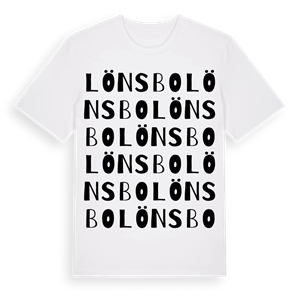 Lönsbo ordlek t-shirt – ekologisk bomull t-shirt från Pinshirt
