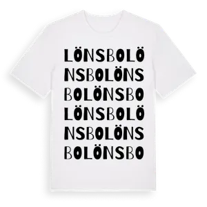 Lönsbo ordlek t-shirt – ekologisk bomull t-shirt från Pinshirt