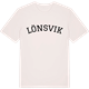 Vintage White t-shirt med Lönsvik böjd t-shirt