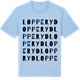 Blue Soul t-shirt med Lopperyd ordlek t-shirt