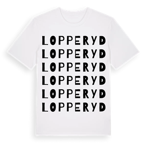 Lopperyd ordlek t-shirt – ekologisk bomull t-shirt från Pinshirt