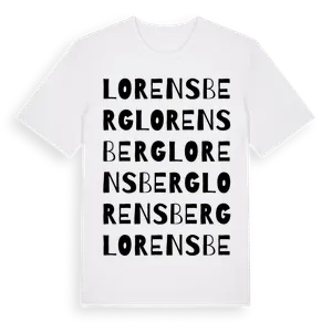 Lorensberg ordlek t-shirt – ekologisk bomull t-shirt från Pinshirt
