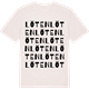 Vintage White t-shirt med Löten ordlek t-shirt