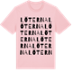 Pink Cotton t-shirt med Löterna ordlek t-shirt