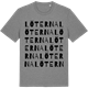 Mid Heather Gray t-shirt med Löterna ordlek t-shirt