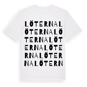 Löterna ordlek t-shirt – ekologisk bomull t-shirt från Pinshirt