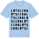 Blue Soul t-shirt med Lötsberg ordlek t-shirt