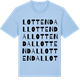 Blue Soul t-shirt med Lottendal ordlek t-shirt