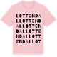 Pink Cotton t-shirt med Lottendal ordlek t-shirt