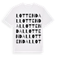 White t-shirt med Lottendal ordlek t-shirt