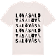 Vintage White t-shirt med Lövåsa ordlek t-shirt