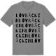 Mid Heather Gray t-shirt med Lövbäcken ordlek t-shirt