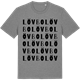 Mid Heather Gray t-shirt med Lövbo ordlek t-shirt